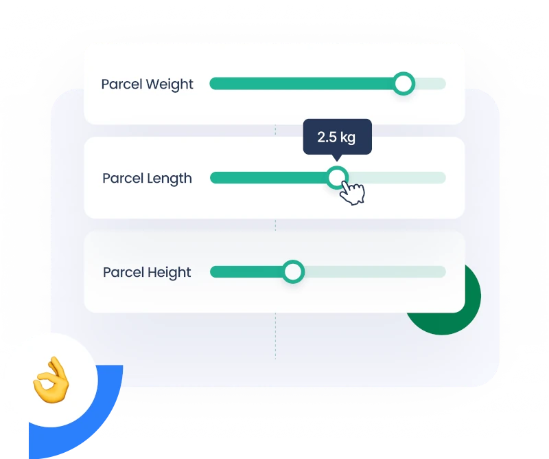 Panel To Input Parcel Details